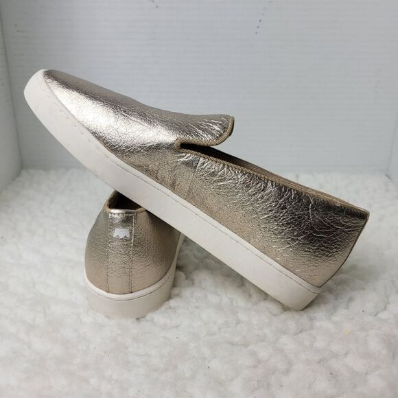 Birdies The Swift Women's Sneaker Size 7 Gold Leather Slip On Shoes SWF-GLD-0 - Picture 6 of 10